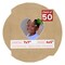 Beige Suede Mat Board for 7x7 Frames - Heart Opening for 4x5 Photos